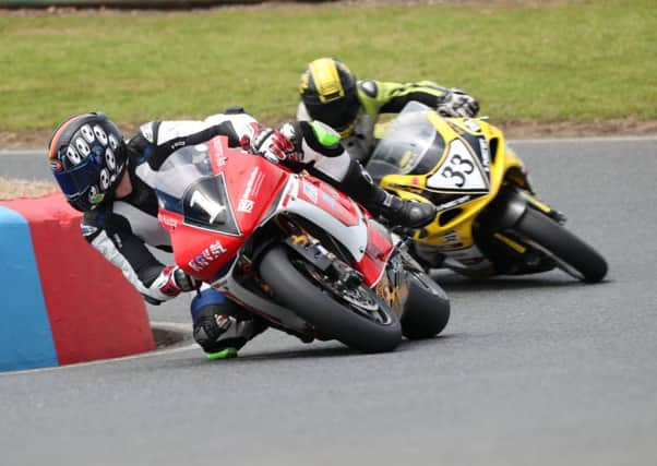 Ryan Strafford has opened up a 78-point lead in the GP1 Classic Superbikes Championships following two race wins and a second place at Mallory Park. Picture: Kerry Rawson Photography.