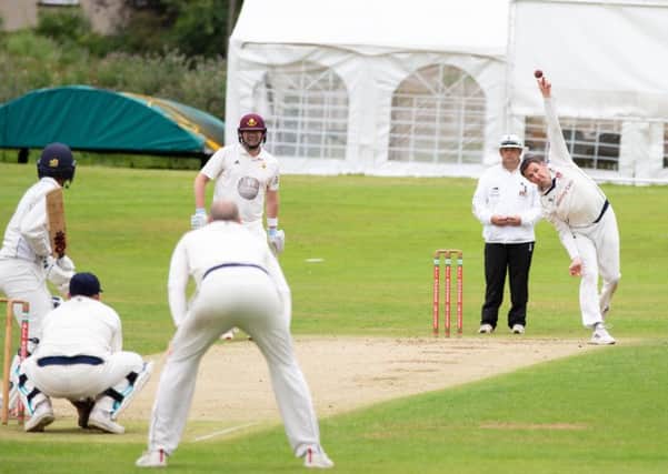 Cleckheaton spin bowler Andrew Deegan claimed 4-44 to help dismiss Lightcliffe for 213 before his side went on to complete a four-wicket win in the Bradford Premier League last Saturday. Picture: Bruce Fitzgerald
