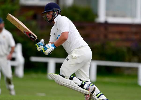 Birstall captain Nick Kaye made a superb 115 to help his side reach the Jack Hampshire Cup Final, where they will meet Yeadon at Liversedge on August 18. Picture: Paul Butterfield