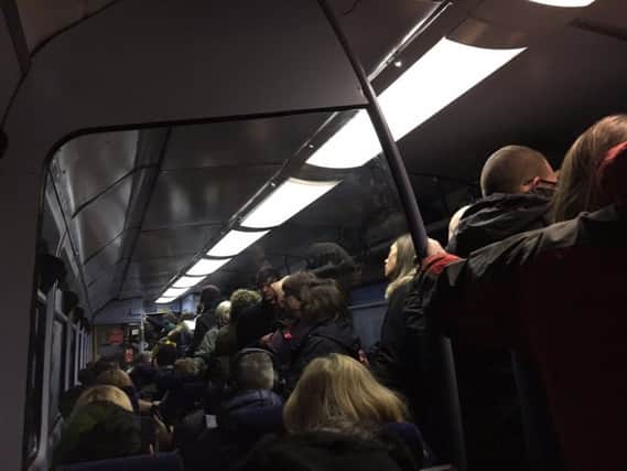 Overcrowding on trains