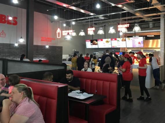 The popular restaurant chain Frankster's has opened in the White Rose centre at Leeds.