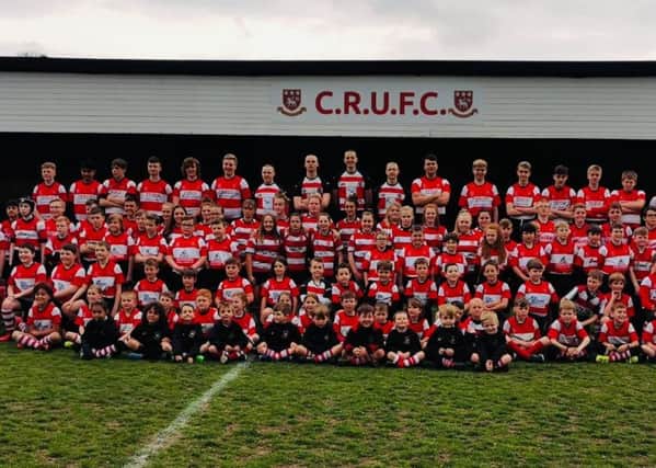 Cleckheaton rugby union club's junior section.