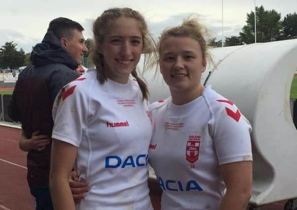 England women's international rugby league players Caitlin Beevers and Georgia Roach began playing for side's in the Heavy Woollen district