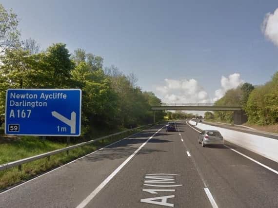 The A1(M) in Durham. (Google Street View)