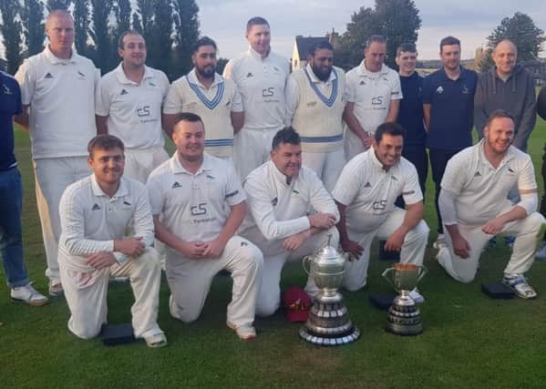 Hanging Heaton added the Bradford League Second Teams Premier Division title to the Crowther Cup.