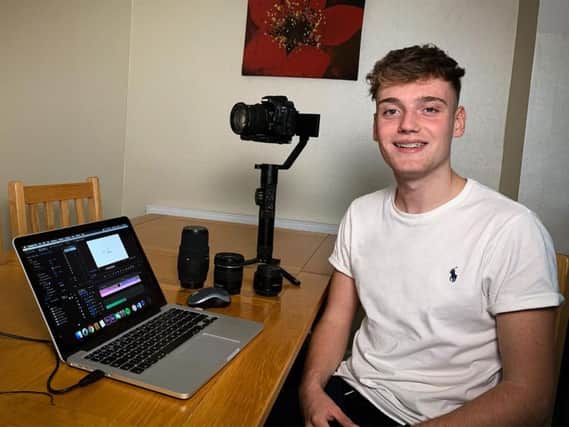 Sam Teale, a young film maker from Norristhorpe. (Image sent in by Sam)