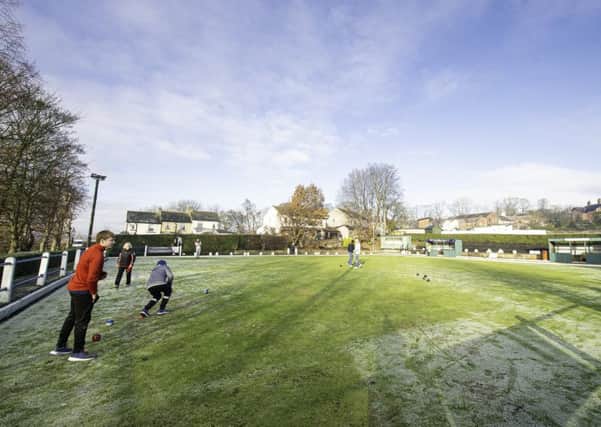 A frozen green greeted bowlers, who took part in the fifth Spen Winter Sweep last Saturday.