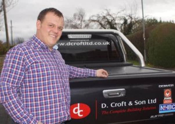 ON TRACK: John Croft says his business, D Croft and Son in Mirfield, was saved by joining Construction and Housing Yorkshire.