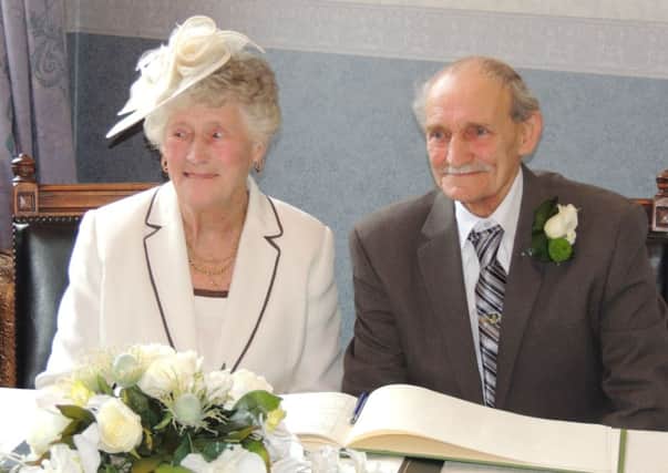 HAPPY COUPLE Colin and Betty Rawnsley.