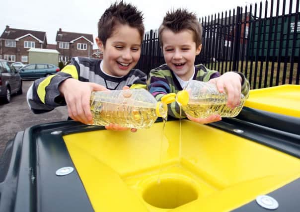 Kirklees residents can recycle cooking oil at one of the council's waste recycling centres so that it can be collected by Living Fuels and used to generate electricity.