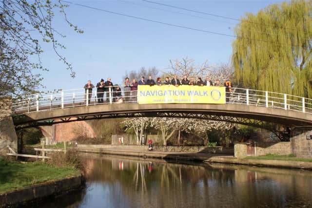 Walkers taking part in the 2012 Rotary Navigation Walk.