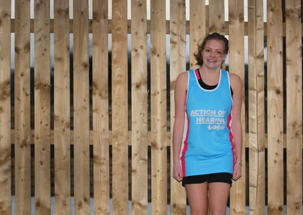MARATHON EFFORT Francesca Smith is running the London Marathon to raise money for Action On Hearing Loss after it helped one of her friends cope with her own hearing problems. (d248a314)