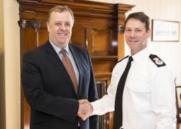 Police and Crime Commissioner for West Yorkshire, Mark Burns-Williamson with West Yorkshire Polices new Chief Constable Mark Gilmore