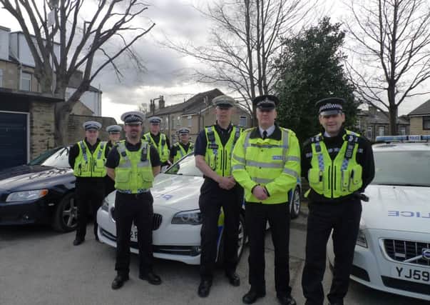 WATCH OUT Police are cracking down on metal thefts. Insp Tim Holland is second from right.