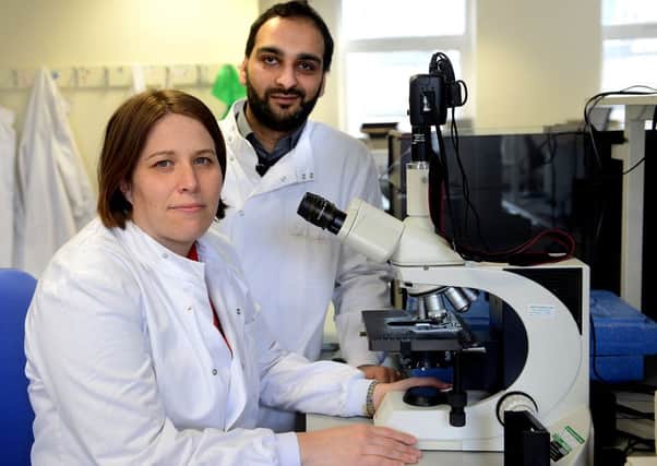 TOP 100 Pathology service manager Emma Godfrey and biomedical scientists Shakeel Ahmed have joined the academy. (d310a316)
