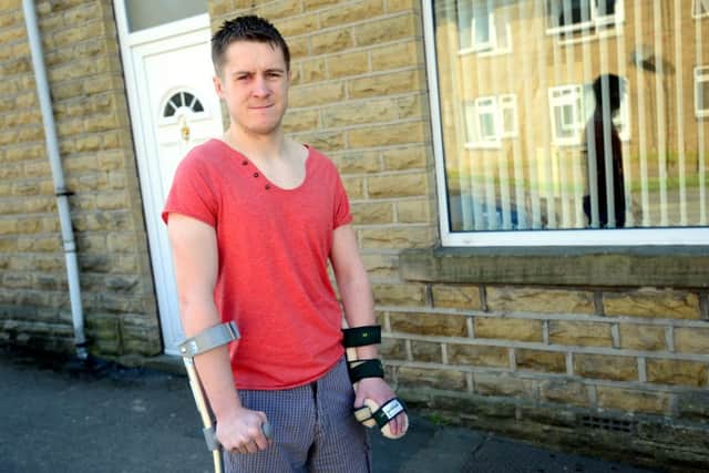 Ryan Glynn - The injured Shawcross Sharks player after his broken neck. (D543A318)
