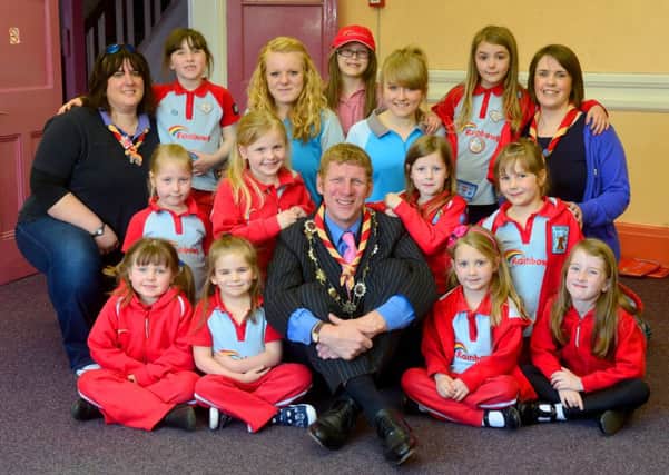JOINING IN Coun Martyn Bolt visited Liversedge Rainbows, one of the groups to have received a grant from One Community, to launch the Mayors Appeal for the next civic year. (d523a318)