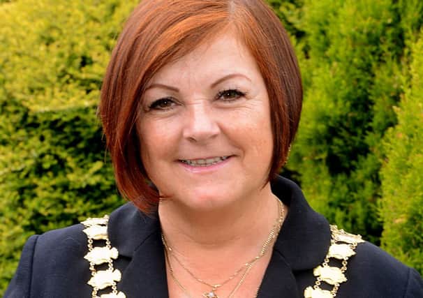 Councillor Vivien Lees-Hamilton the new Mayor of Mirfield.  (d601a321)