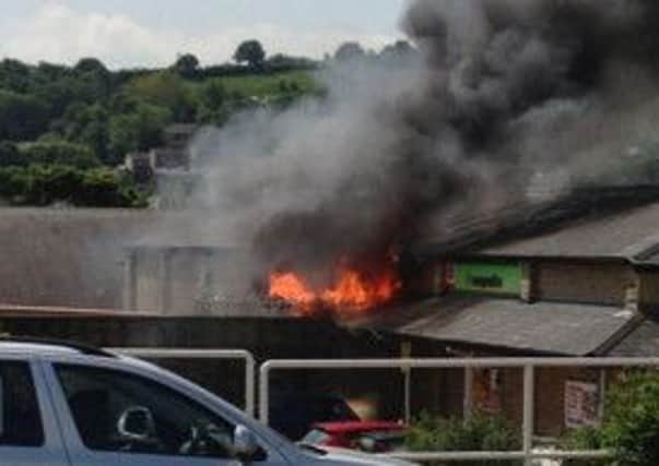 Mirfield Co-operative food store fire. Picture courtesy of Tracy Sheldon.