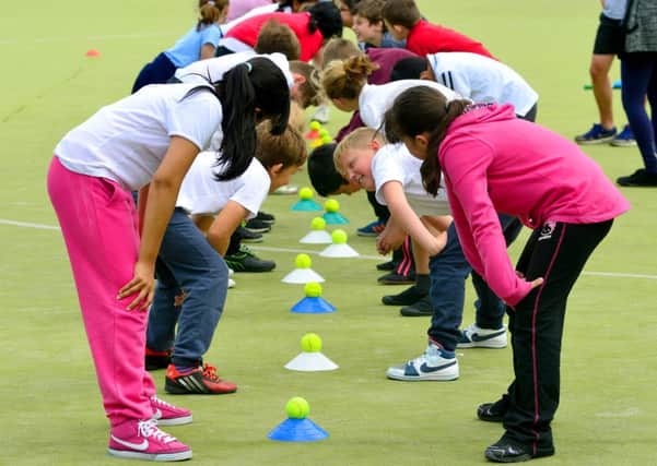 The Mission Active school sport event at the Leeds Road Sports Complex in Huddersfield. (D512H325)