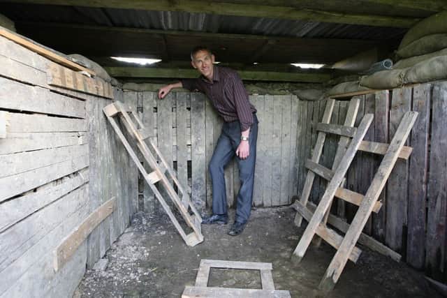 Organisers of the Yorkshire Wartime Experience in Hunsworth, Cleckheaton, are getting the site ready for the War Weekend in July. The site has the biggest trench in England and they have also built an underground bunker.