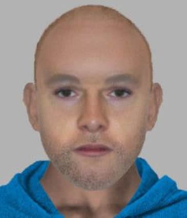 Police e-fit of a man they wish to speak to in connection with a burglary in Dewsbury on July 2
