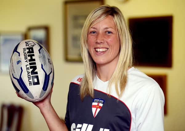 Lori Halloran: Selected to play for England during the women's rugby league world cup.
d302a326