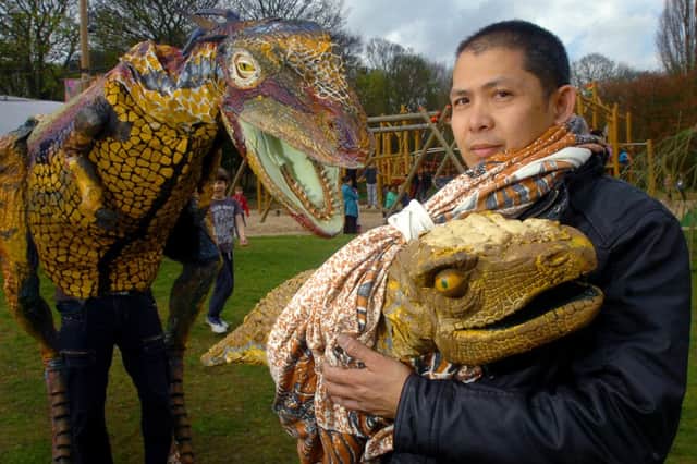 Artist Christian Cristobel's plans for a dinosaur attraction were refused.