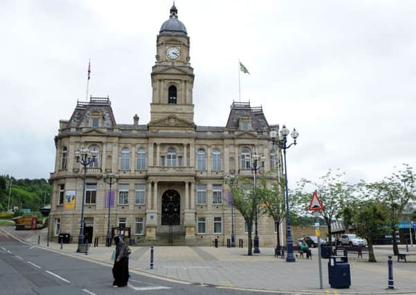 SERIOUS INCIDENT Ongoing renovation work at Dewsbury Town Hall created a structural fault.