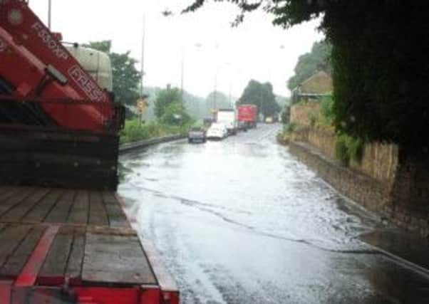 Flooding at Huddersfield Road, Mirfield, July 23 2013.
Picture by reader Matthew France
