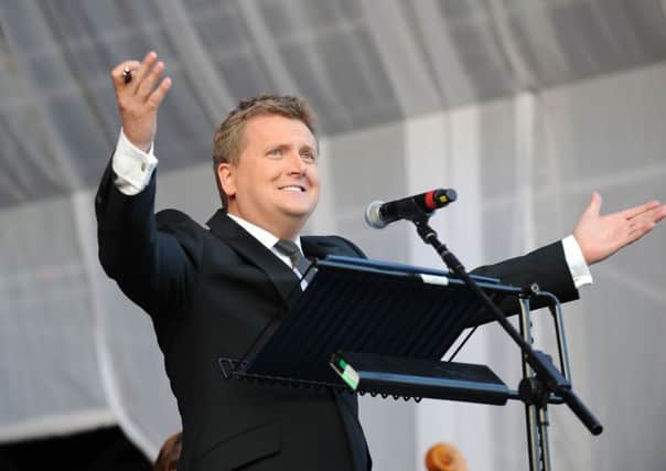 Aled Jones will be back at Opera in the Park on Saturday.