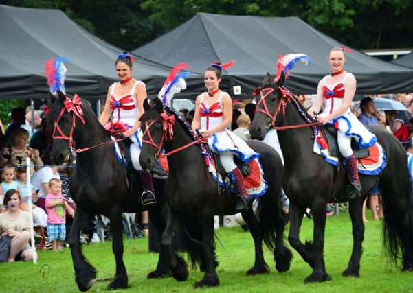 Equestrian cancan dancing team Les Amis d'Onno at last year's show.