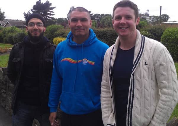 Wasim Hussain, Starr Zaman and Darren O'Donovan are doing the national three peak challenge.