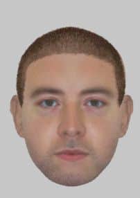 An e-fit of the man police want to talk to in connection with an offence of outraging public decency on the Spen Valley Greenway