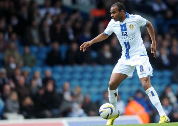 Rodolph Austin, who hit the crossbar in the last minute for Leeds United against QPR.