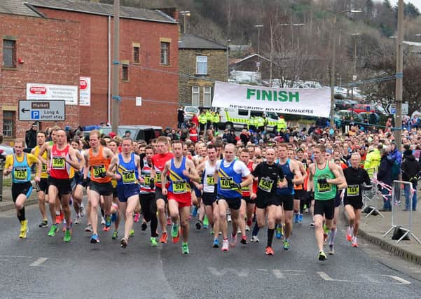 RACING ON Runners take part in this year's Dewsbury 10k.
