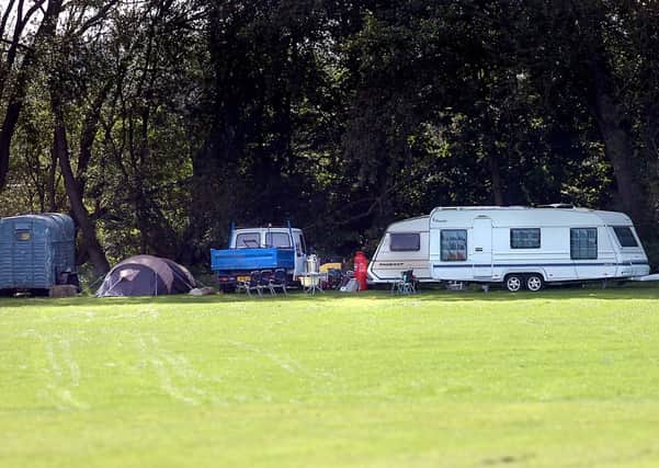 Travellers also appeared on the fields last year.