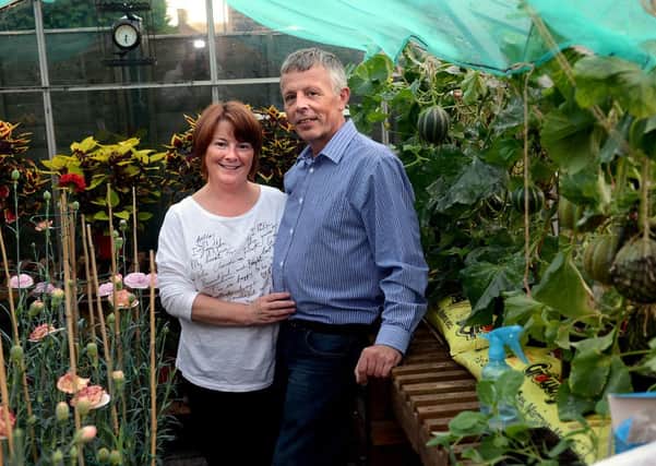 David and Olive Peel from Mirfield, West Yorkshire. Appearing on a future episode of Gardeners World.
d316b337