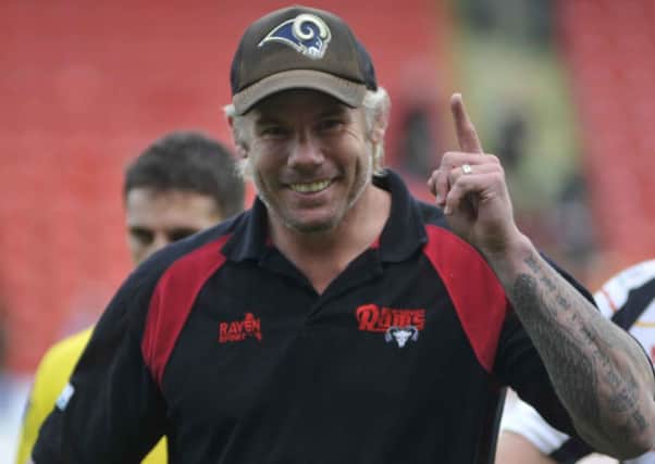 Head coach Glenn Morrison after Dewsbury Rams' play-off victory at Doncaster