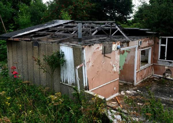 Fears have been raised about children playing at the dilapidated Briestfield village hall building. (D541D337)