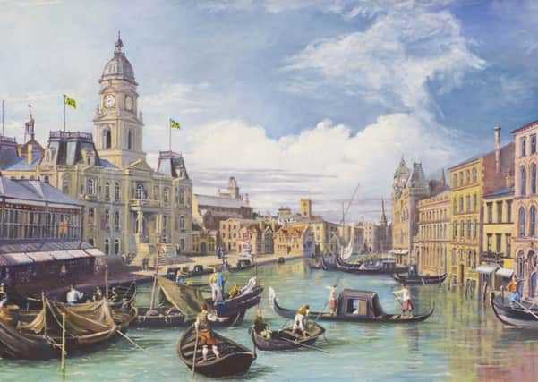 David Martin's painting 'Canaletto Veduta?', picture taken by Jason Batley