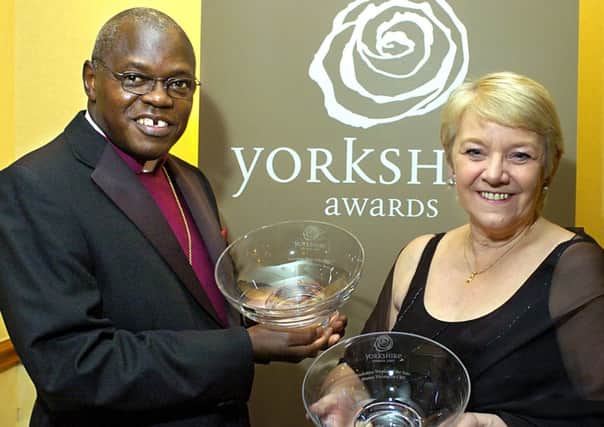 GUEST SPEAKER The Archbishop of York, Dr John Sentamu, with Dianne Thompson CBE in 2007.