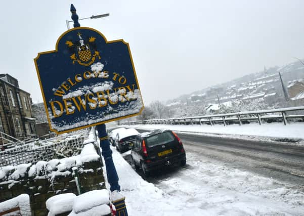 Snow in Dewsbury in January