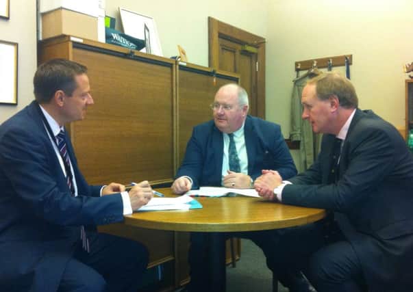 PLANNING DISCUSSION Simon Reevell with Eric Pickles and Colne Valley MP Jason McCartney