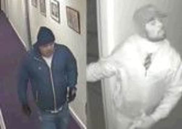 Police investigating a commercial burglary at Park House Healthcare, have released images of two men they wish to speak to in connection with the incident.