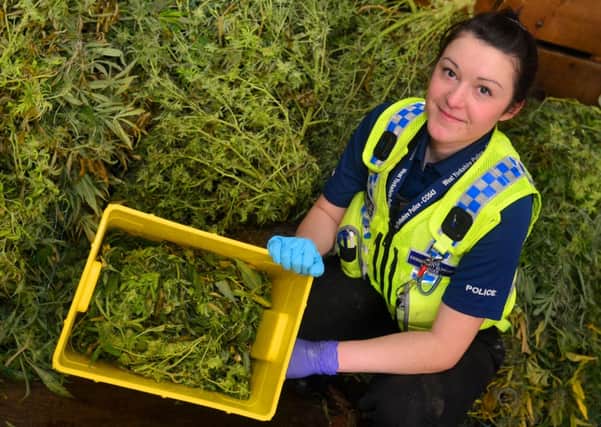 Cannabis farm found at Jardy's Sports bar in Birstall with PCSO Sanda Jaganjac at the scene.