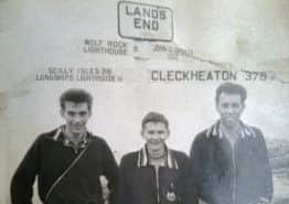 Keith Ainley, Leslie Johnson and Dennis Holmes, of the Spen Valley Wheelers around 1960.