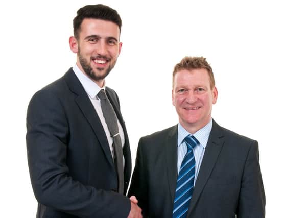 NEW ROLES Managing director Gavin Howarth and health and safety specialist Mark Worsnop.
