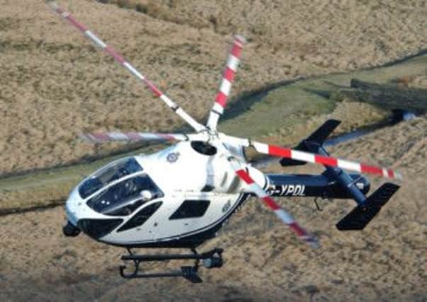 AERIAL SUPPORT West Yorkshire Police's helicopter helped hunt for two suspected thieves.