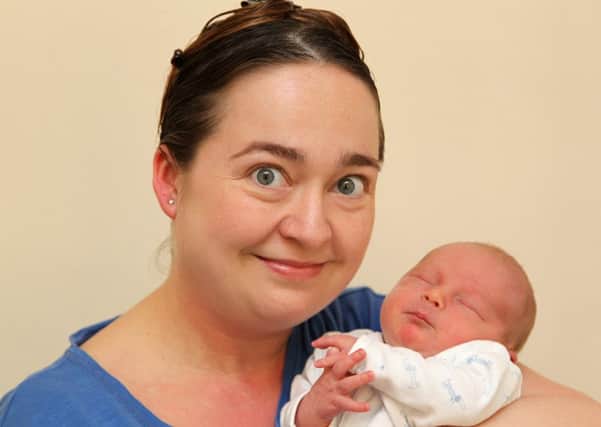 NEW ARRIVAL Mum Michelle Hunter with newborn Elliot. (m210a402)